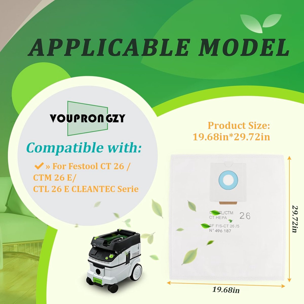 Stofzuigerzakken - Stofzakken - Stofopvang - 4-laags filtersysteem - 10 stuks - Wit