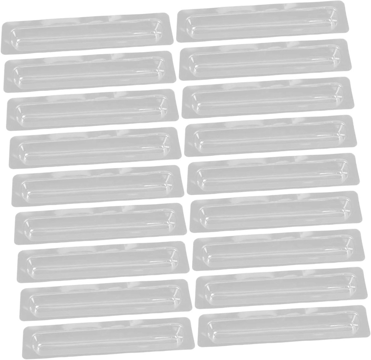 Klokaccessoire Wijzerdozen - Beschermhoezen Klok - Klok Reparatie - 20 Stuks Set - 16.80X4.50X2.00CM - Transparant