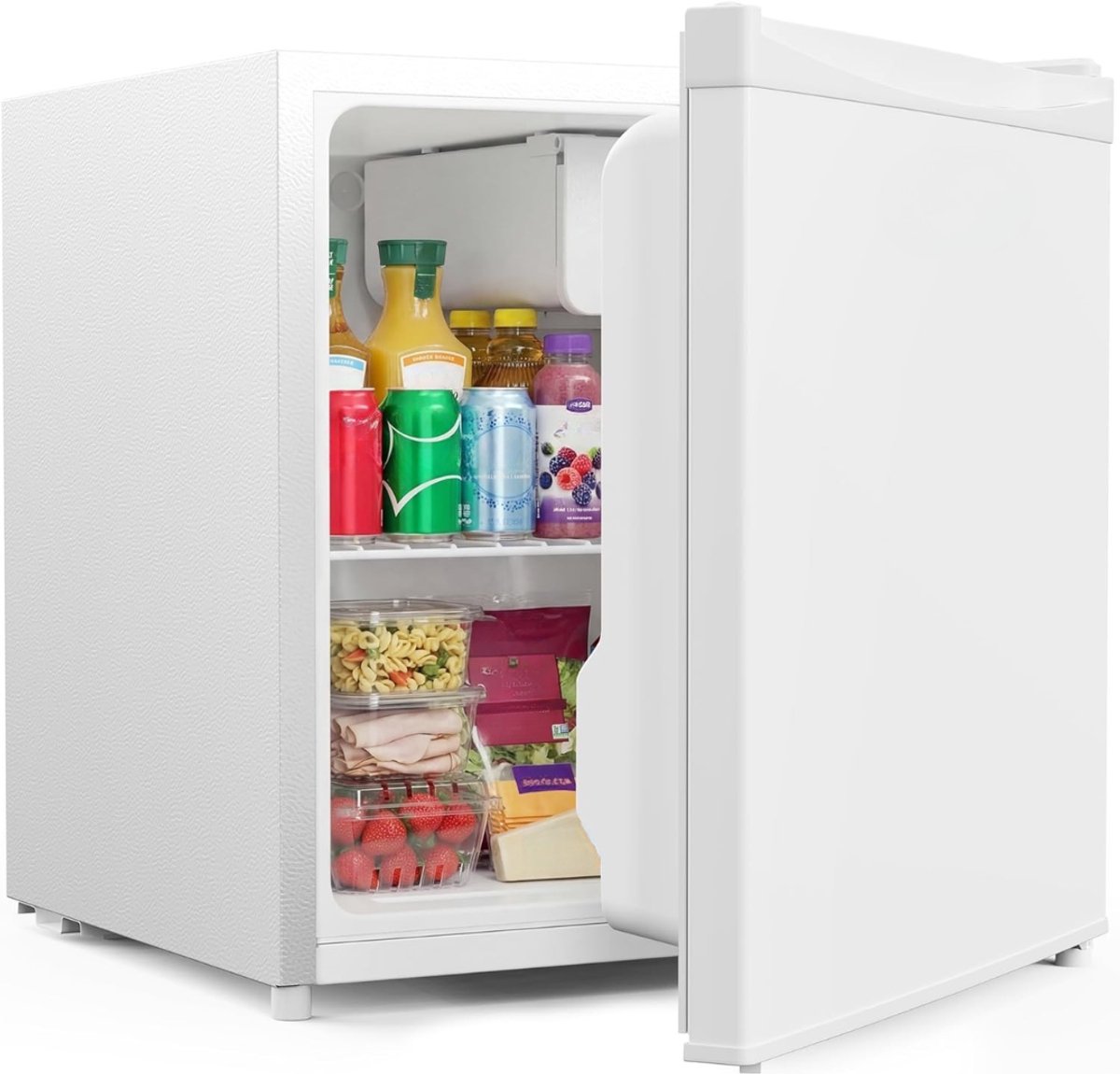 AHD® Koelkast - Koelvriescombinatie - Tafelmodel Koelkast - Wit - 45cm x 48cm x 49cm
