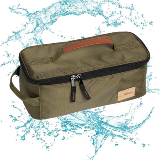 Organizer voor campingkeukengerei, draagbare opbergtas voor campingkookgerei, waterdichte accessoires, kookgerei tas met ophangoog, 31 x 13 x 12 cm van Lifesport. — afbeelding 2
