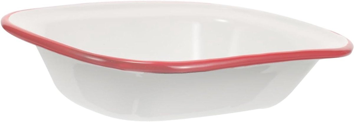 Bakplaat Rechthoekig - Ovenschaal Geëmailleerd - Bakken En Bewaren - Antiaanbak Emaillering - 17.8 x 13 cm - Rood
