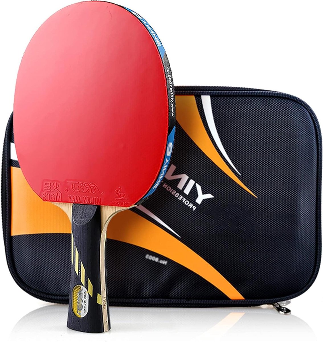Tafeltennisbatje - Pingpongracket Tafeltennisracket - Balcontrole Verbeteren - 5-laags Hout 2-laags Carbon - Long Handle - Niet gespecificeerd
