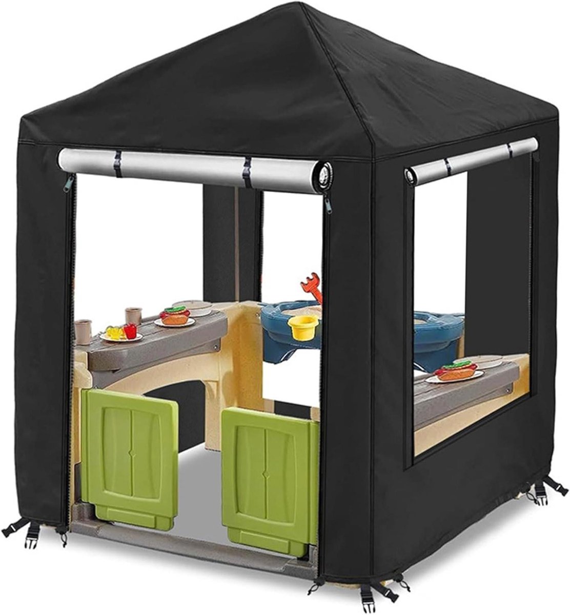 Speelhuis Hoes - Buiten Speelhuis Cover - Bescherming Buiten - Waterdicht Oxford Materiaal - 146 x 156 x 152 cm