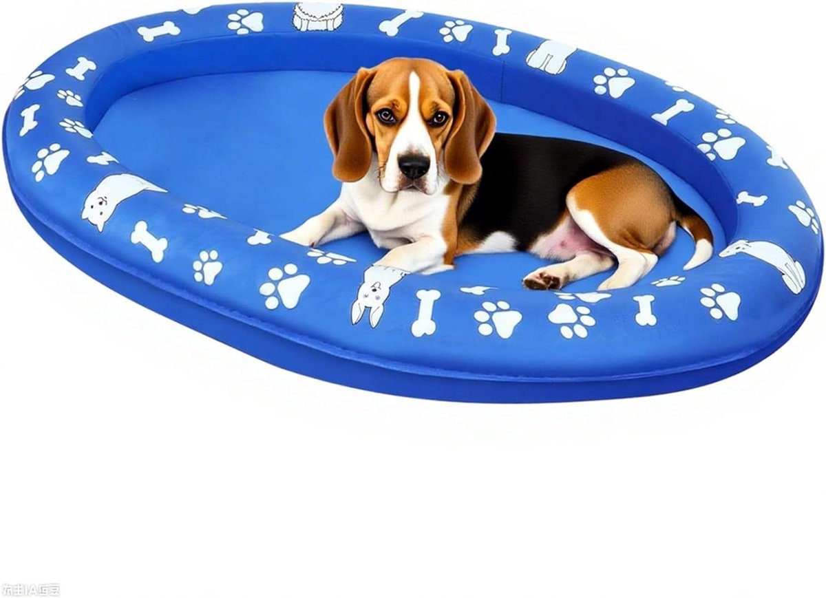 Honden Drijver - Honden Zwemband - Waterpret - Verbeterde Stabiliteit - 107x145cm - Blauw-Wit