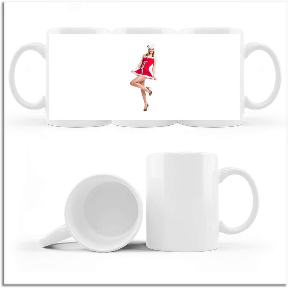 Koffie Mok - Thee Cup - Warme Dranken - Bedrukte Fotoprint - 330 ml - Wit