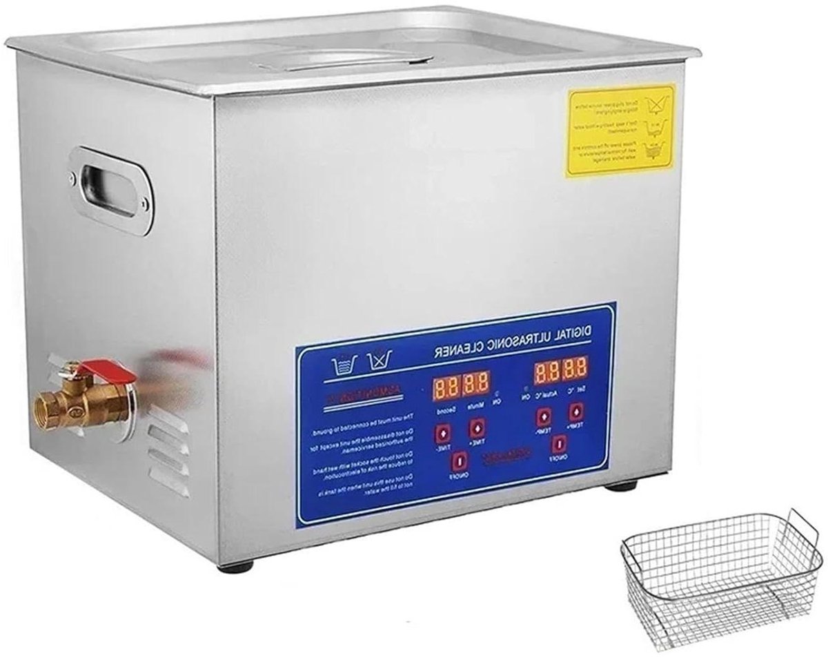Ultrasoonreiniger - Reinigingsmachine - Diepe Reiniging - Met Verwarming - 30L - Zilverkleurig
