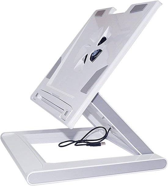 Projector statief verstelbaar 90° wit, vloerstandaard beamer, 31×30 cm plank, stevig tot 5 kg, thuis & presentatie