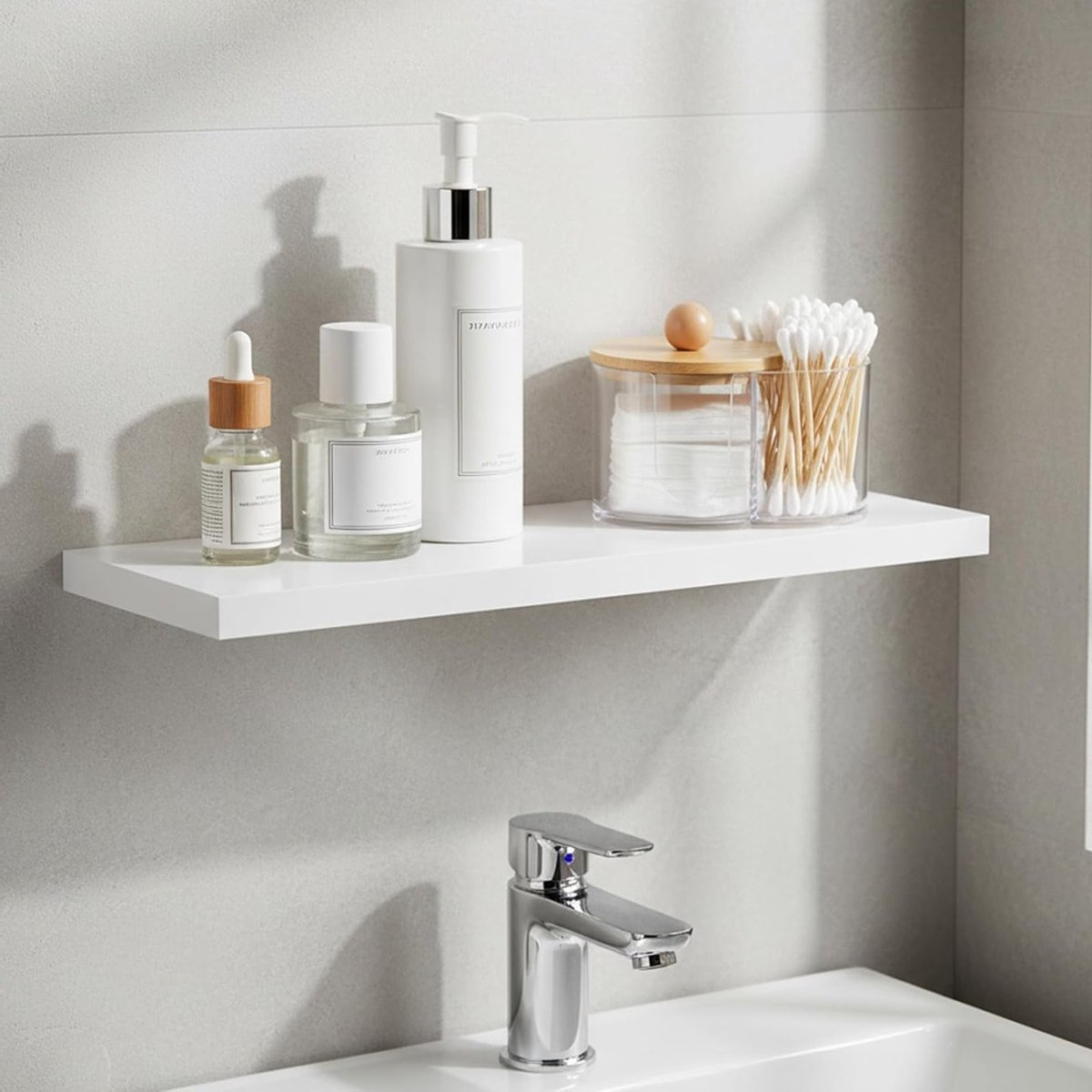 Cotton Swab en Pad Houder met Houten Deksel - Transparante Acryl Organizer voor Make-up Tafel en Badkamer, Stofdicht en Praktisch voor Oordoppen en Wattenpads — cadeau in Cadeau-ideeën - foto 5