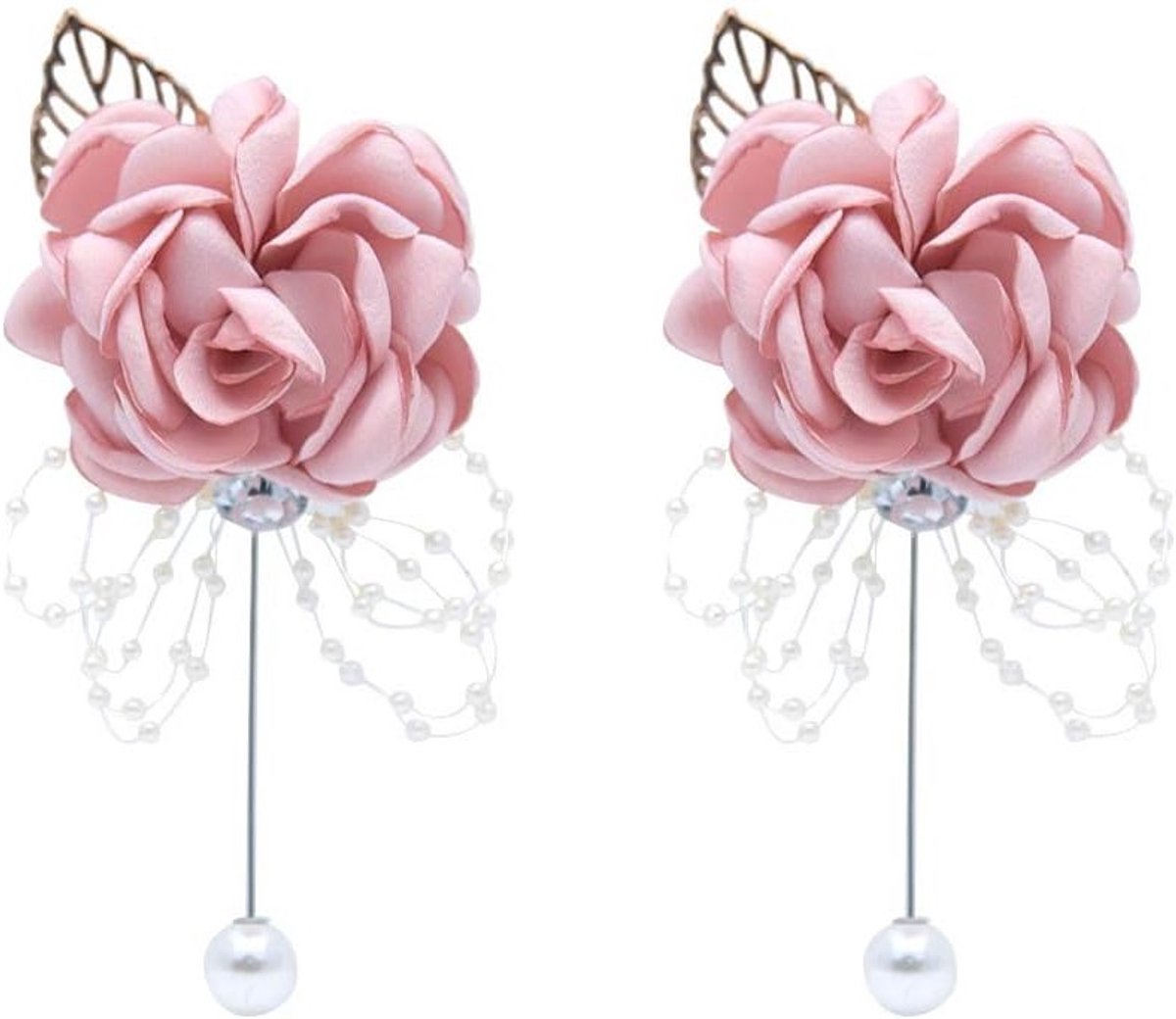 Bruiloft decoratie set met 2 corsages voor bruidsmeisjes en feestelijke gelegenheden - Perfecte cadeau-ideeën voor bruiloften en feesten