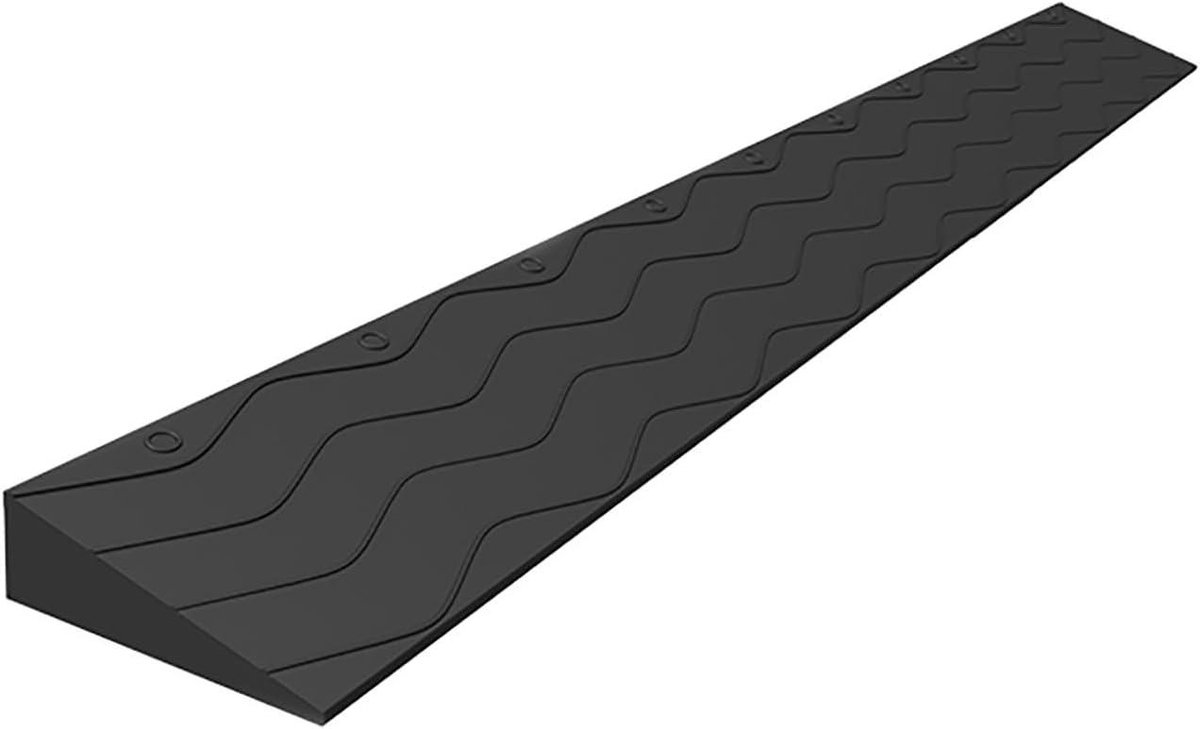 Draagbare Drempelhelling - Oprijplaat Rolstoel - Obstakels Overbruggen - Antislip Oppervlak - 100x12x5cm - D