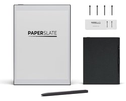 Digitaal notitieboek Paperslate Pack + Grijze hoes + 4 Markeerpunten