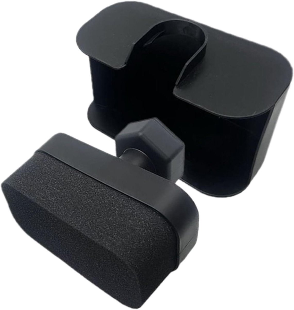 Banden Glans Applicator - Sponsborstel Auto - Banden Poetsen - Gebogen Schuimspons - 16x13x8cm - Zwart