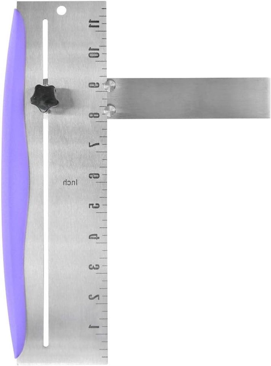 Verstelbare Schraper - Taart Smoother - Cake Decoratie - Roestvrij Staal - Tot 28 cm - Zilver