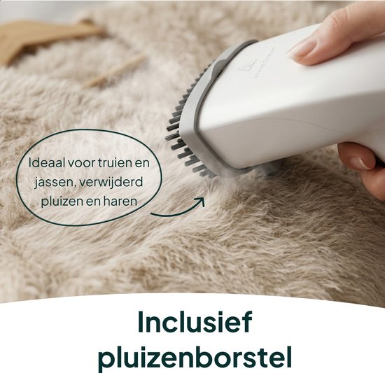 Kledingstomer - Krachtige Handstomer 1800W - Stoomapparaat Kleding - Steamer - Wit - Vivid Green