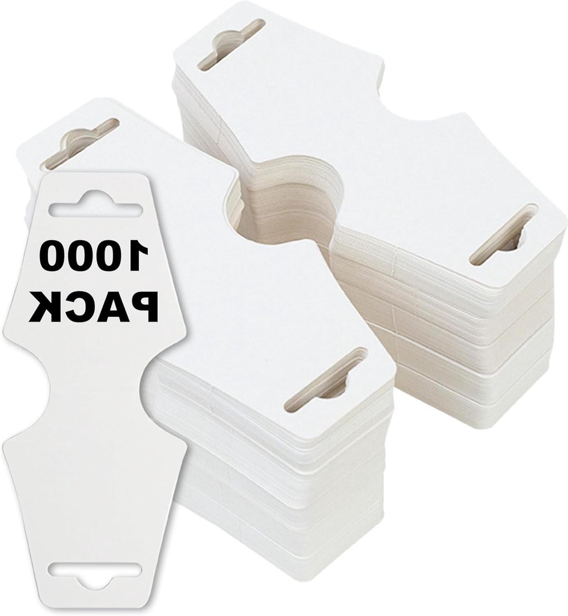 Ketting Display Kaarten - Sieraden Kaartjes - Sieraden Presenteren - Stevig Karton - 1000 Stuks - Wit