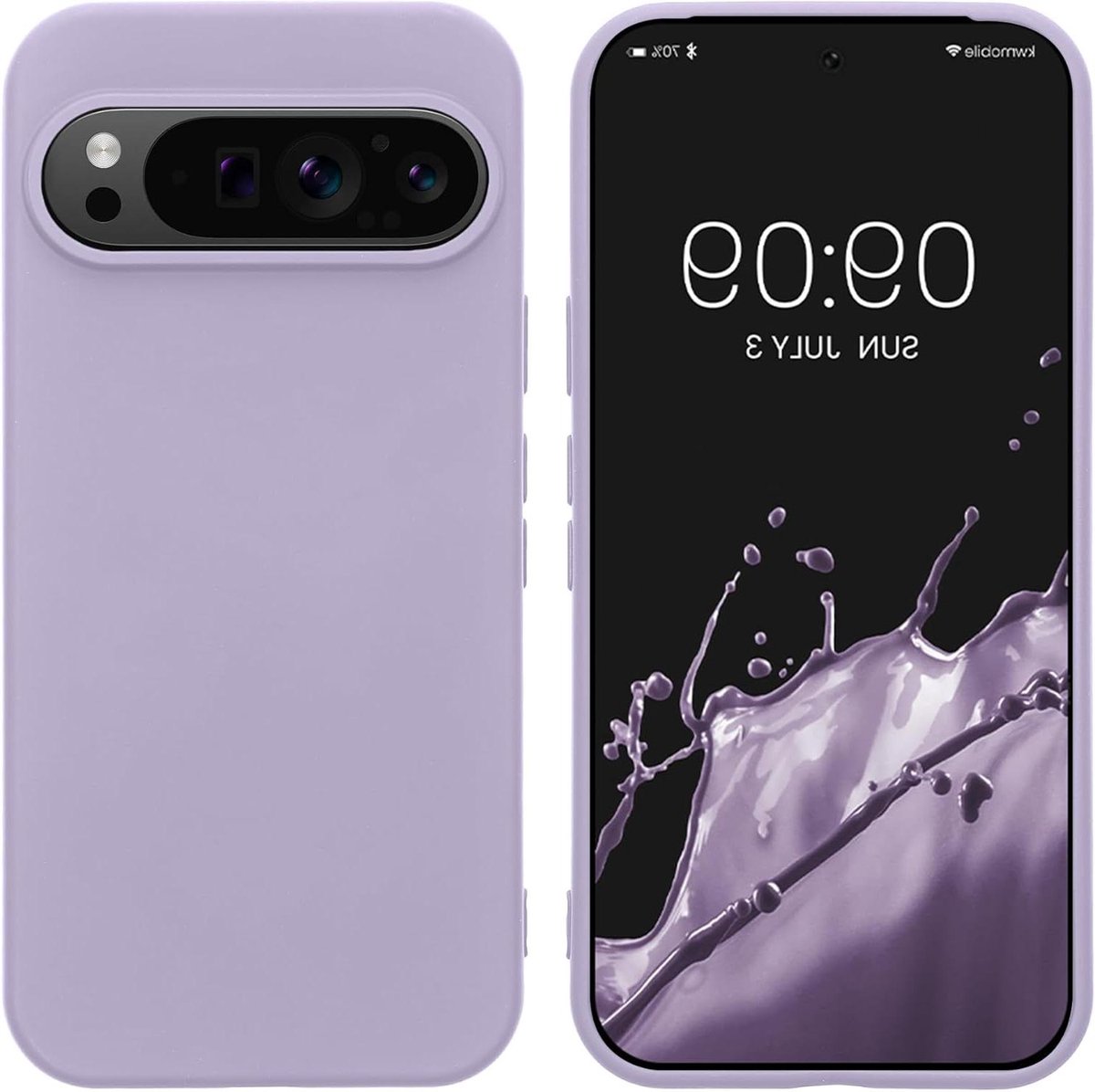 Telefoonhoesje - Back Cover - Dagelijkse Bescherming - Flexibel TPU Materiaal - 15.5 x 7 x 1.2 cm - Lavendel