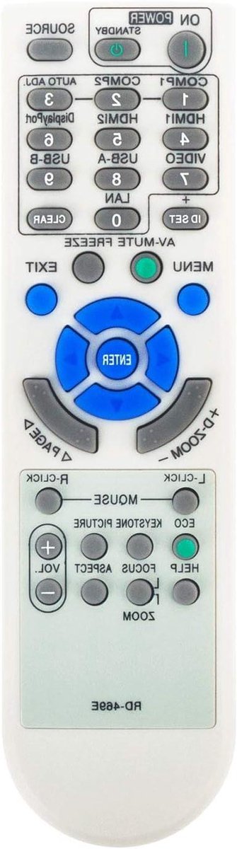 Projector Afstandsbediening - Reserve Controller - Projector Bediening - Directe Compatibiliteit - 10 Meter - Zwart