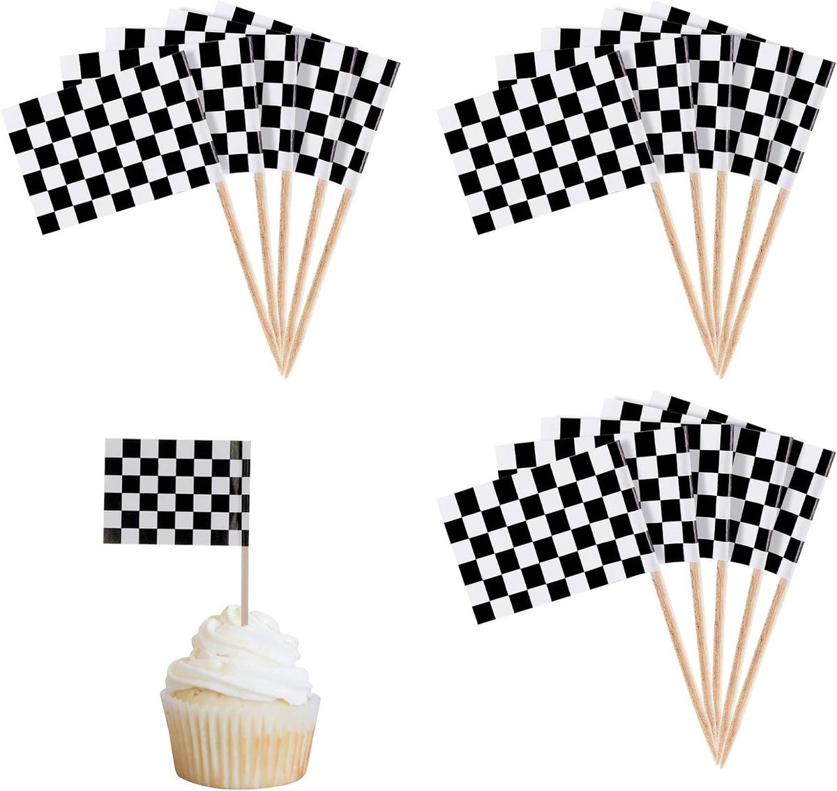 100 Stuks Zwart-Witte Stickers voor Oktoberfest Feestdecoraties en Vieringen