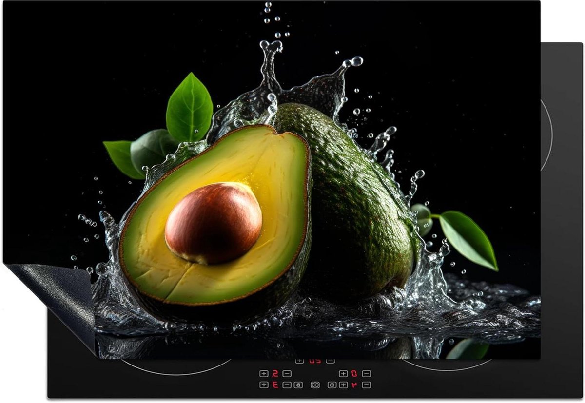 Inductie Beschermer - Kookplaat Mat - Keuken Decoratie - Unieke Foto Print - 78x52 cm - Groen