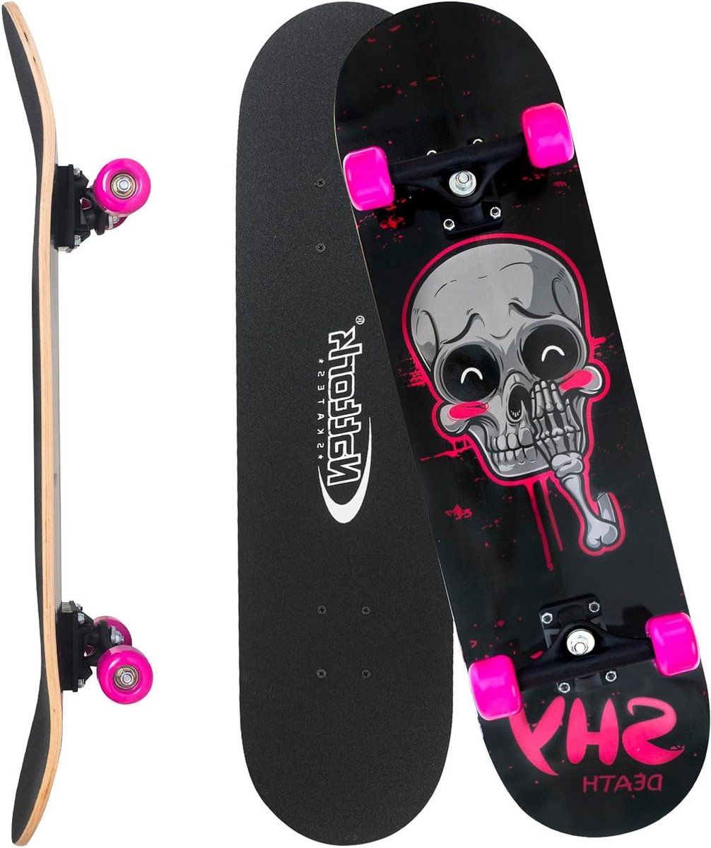 Compleet Skateboard Skateboard Set Pro Board Beginners Leren 9-laags Esdoorn Dek 31 Inch Blozen Botten