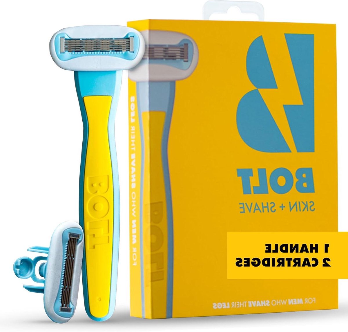 Scheermes voor Mannen - Scheermes Been Scheermes - Benen Scheren - Ergonomisch Ontwerp - 5-Blads Cartridge - Zilver