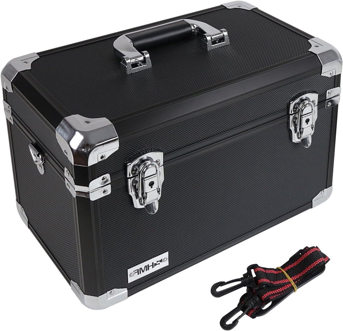 Aluminium Transport- en Opbergdoos met Compartimenten voor Camera's - 40 x 27,5 x 23,5 cm, Duurzaam en Lichtgewicht