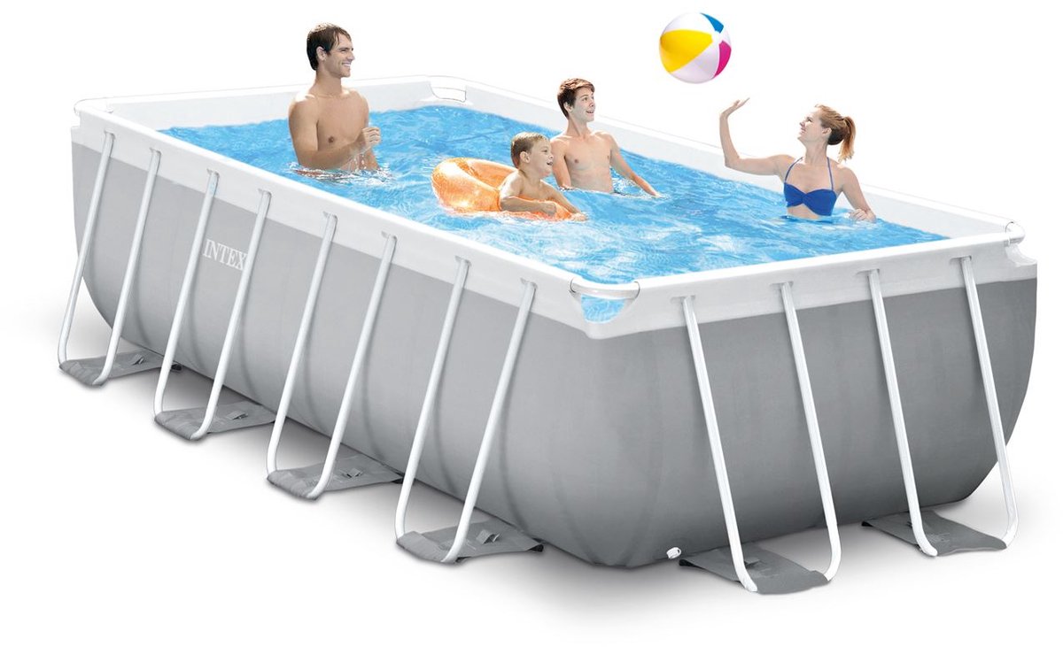 Intex Prism Frame kit piscine avec pompe de filtration - 400 x 200 x 122 cm