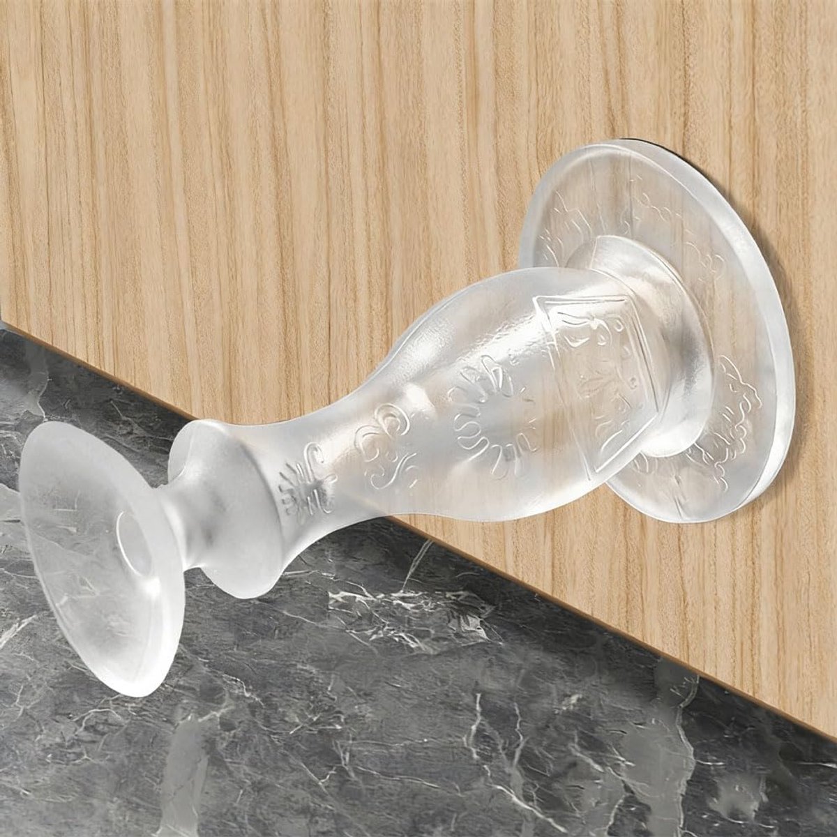 1PC Transparante Anti-Collision Floor Pad Zachte Silicone Deur Guard Moderne Minimalistische Hole-Free Door Stopper. Herbruikbaar