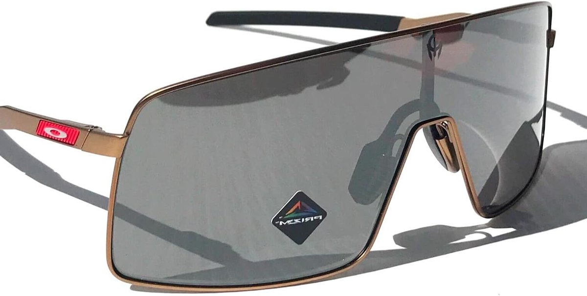 Zonnebril Heren - Sportbril - Buitenactiviteiten - Prizm Lens Technologie - 18 x 9 cm - Mat Goud