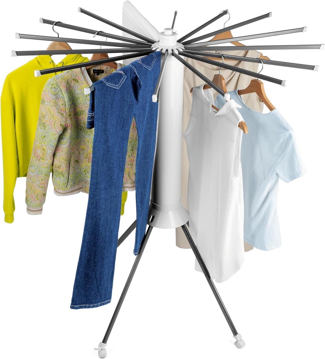 Droogmolen met Voet voor Camping & Thuis - Wasrek Staand - Droogrek Inklapbaar - duurzaam