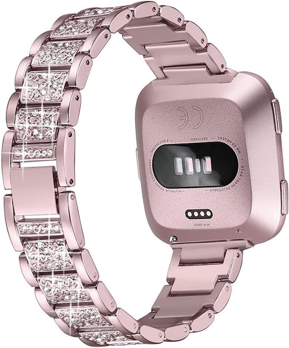 Horlogeband - Verstelbare band - Dagelijks gebruik - Glitter steentjes - 143 x 54 cm - Zilverkleurig