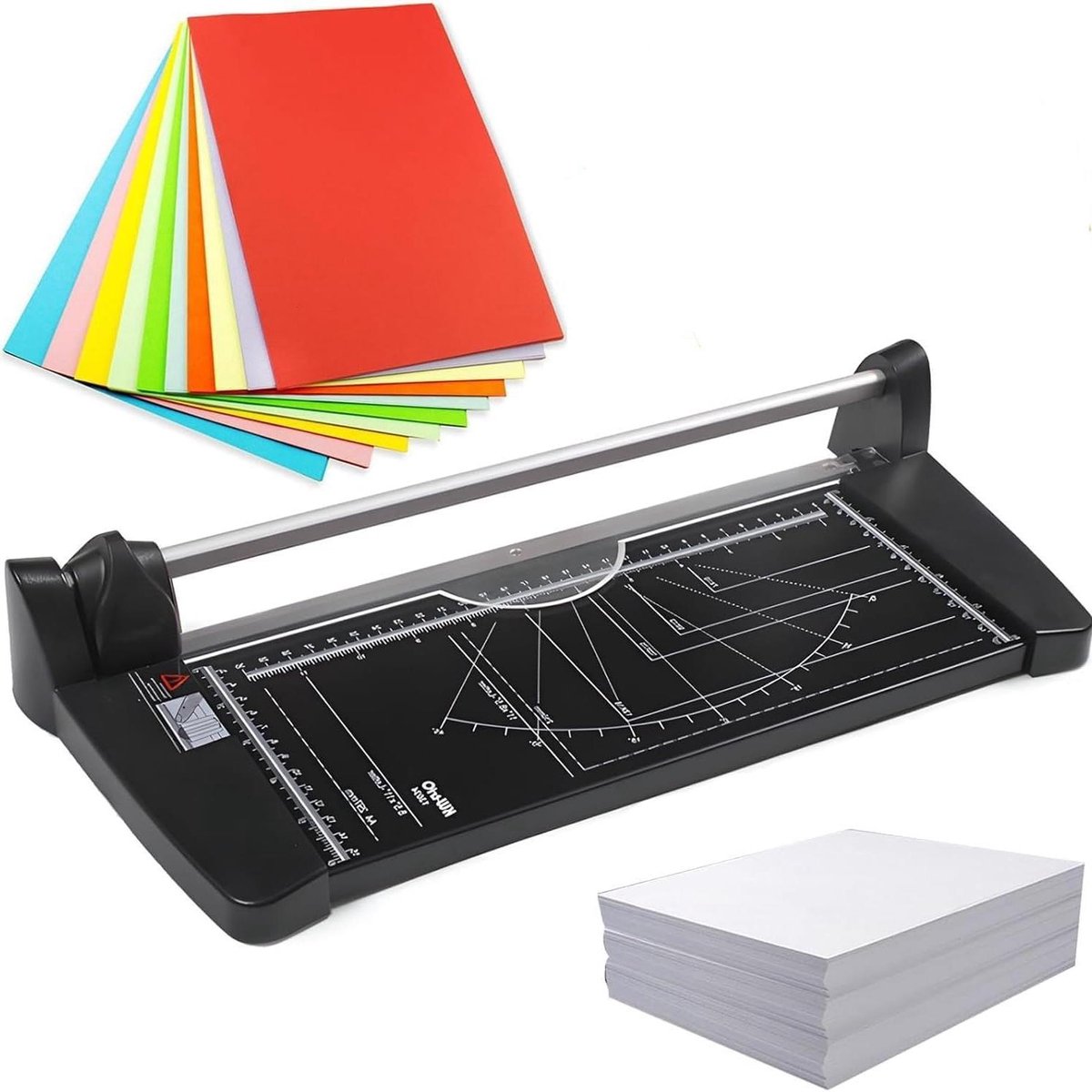 Handmatige Papiersnijder - Guillotine Snijder - Papier Snijden - Metalen Constructie - Tot 60 cm - Zilver