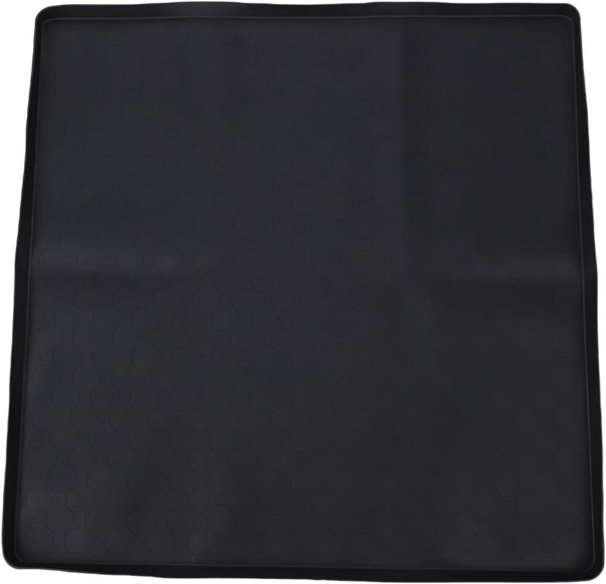 Siliconen Lekbak - Koelkastmat Antislip - Apparaten Beschermen - Verhoogde Randen - 50x50 cm - Zwart