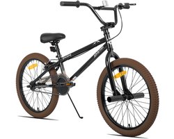 Joystar Brockway BMX-fiets - 24 inch - Handrem - Remmen - Achter V-brake - Pegs - Bruin