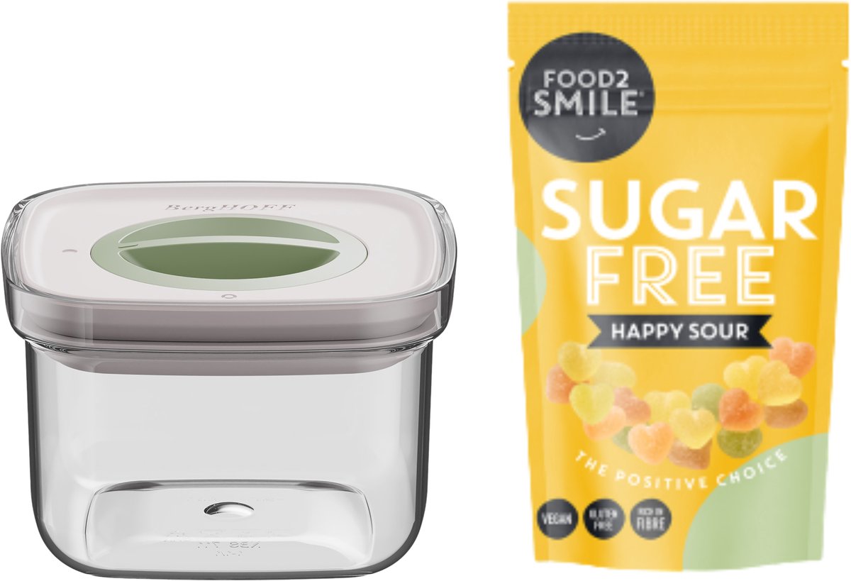 & FRIENDS | Food2Smile + Smart Seal 0.40L Happy Sour 85g - Transparant -