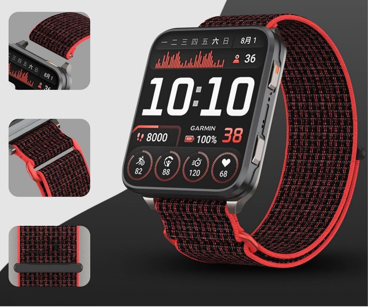 Nylon Armband - Verstelbare band - Dagelijks gebruik - Zeer ademend - Universeel - Blauw