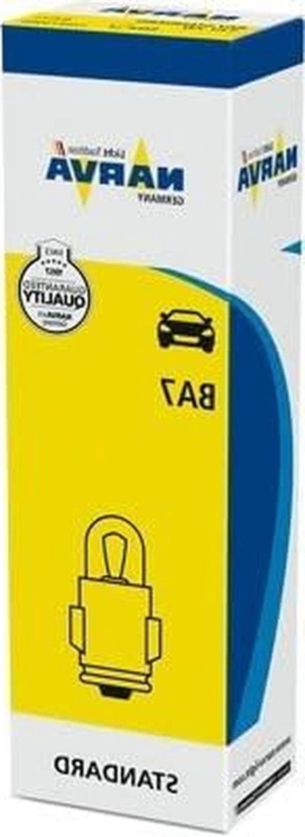 Gloeilamp 12V 2W - Knipperlicht Lampje - Auto Verlichting - Originele Kwaliteit - BA7s - Zwart