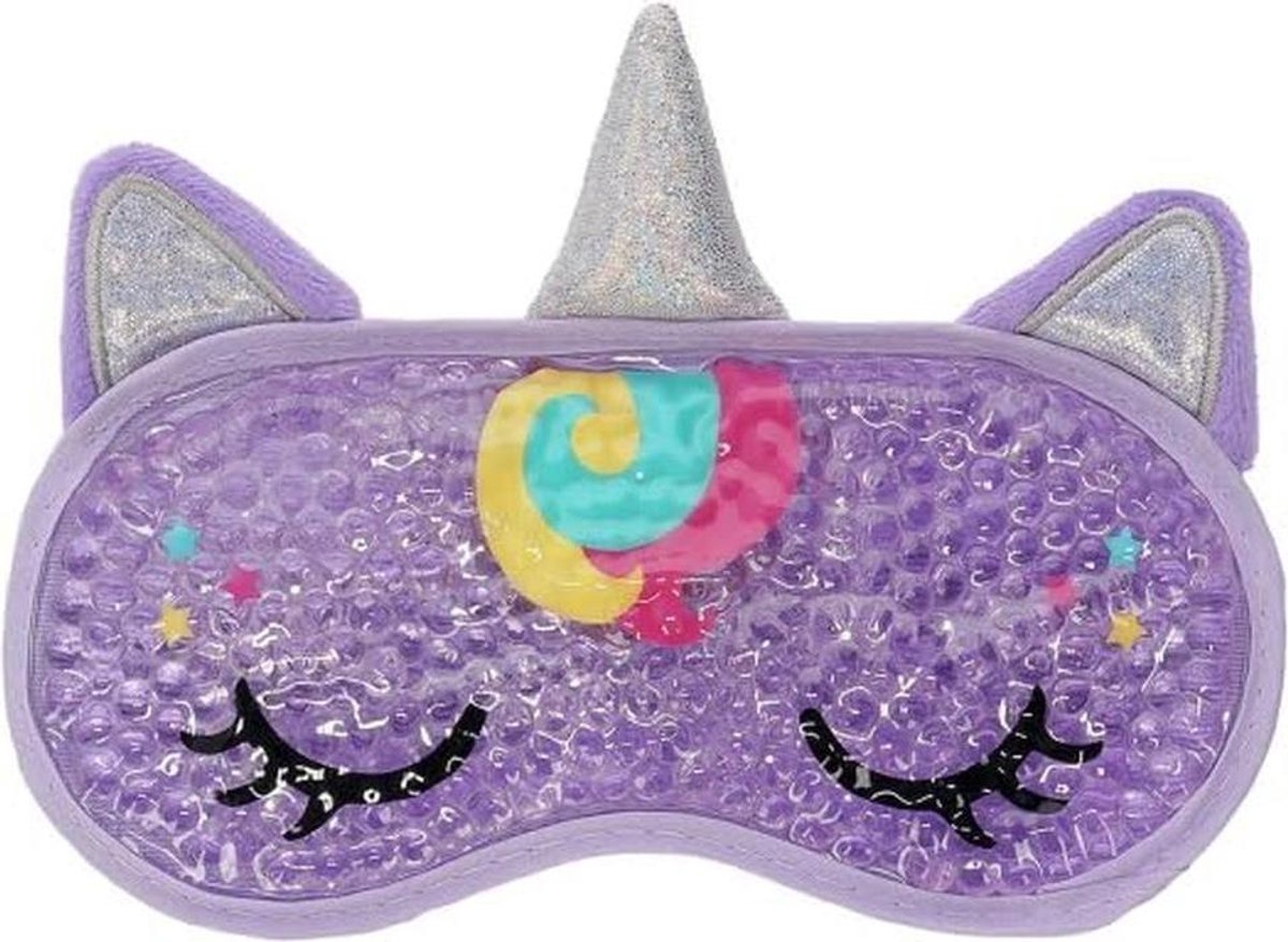 Gel Oogmasker - Verkoelend Slaapmasker - Ontspanning Bevorderen - Warm of Koud Bruikbaar - 195 cm - Wit