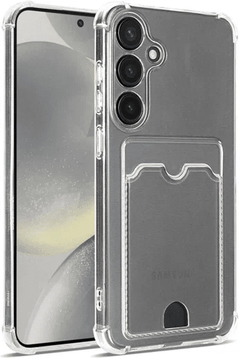 Casemania - Backcover Anti-Shock - Pasjeshouder - Geschikt voor Samsung A57 - Transparant