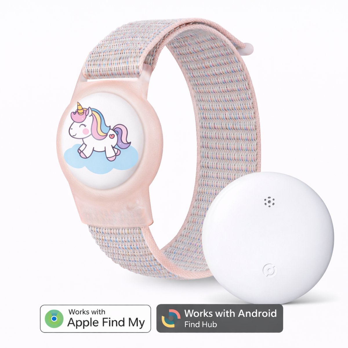 Kinder Tracker - Polsarmband – Werkt met Apple Find My – Waterdicht – Inclusief Tracker – Met Geluidssignaal