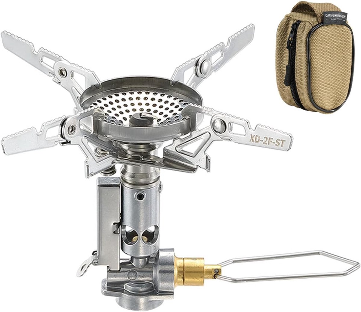 REN® Camping Gasstel - Gasstel - Kooktoestel Camping - Kookstel Gas Camping - Zilver - 9cm x 9cm x 9cm