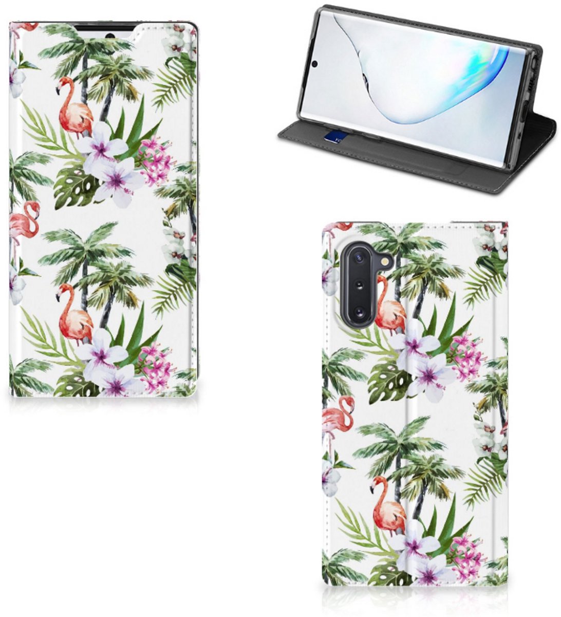 Samsung Galaxy Note 10 Hoesje maken Flamingo Palms