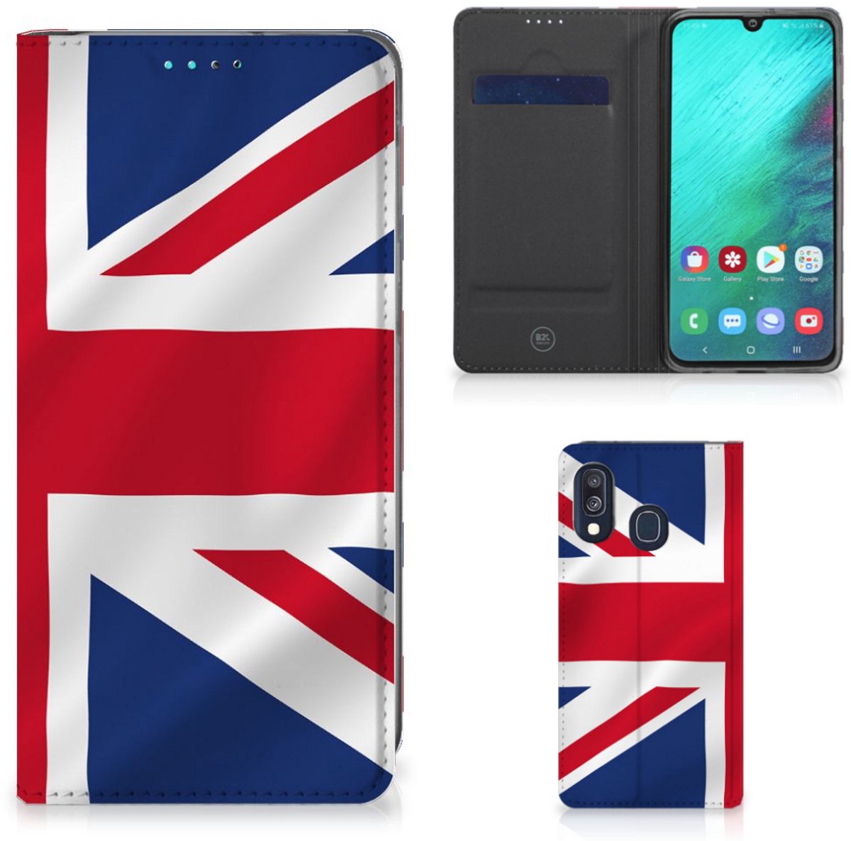 Samsung Galaxy A40 Standcase Groot-Brittannië