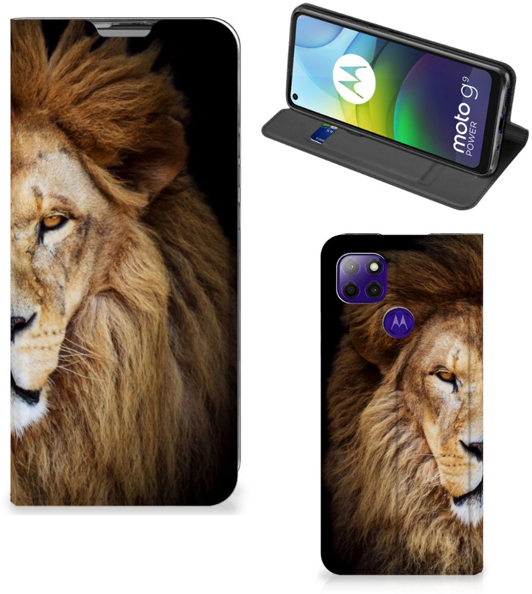Motorola Moto G9 Power Hoesje maken Leeuw