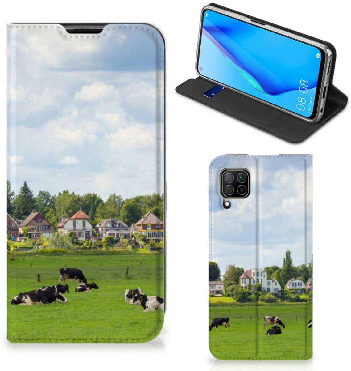 Huawei P40 Lite Hoesje maken Koeien