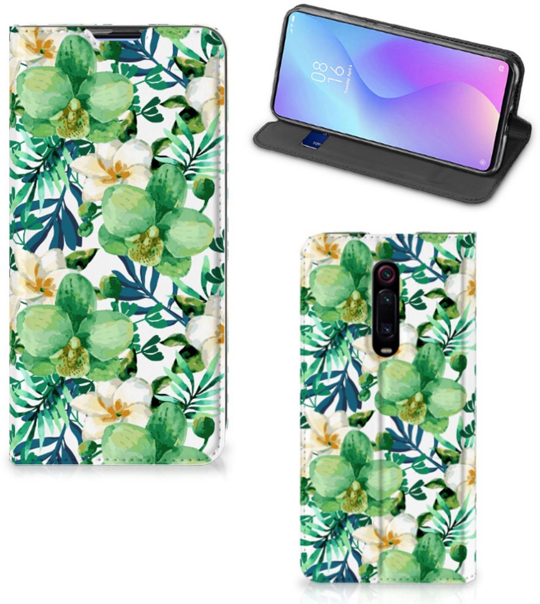 Xiaomi Redmi K20 Pro Smart Cover Orchidee Groen