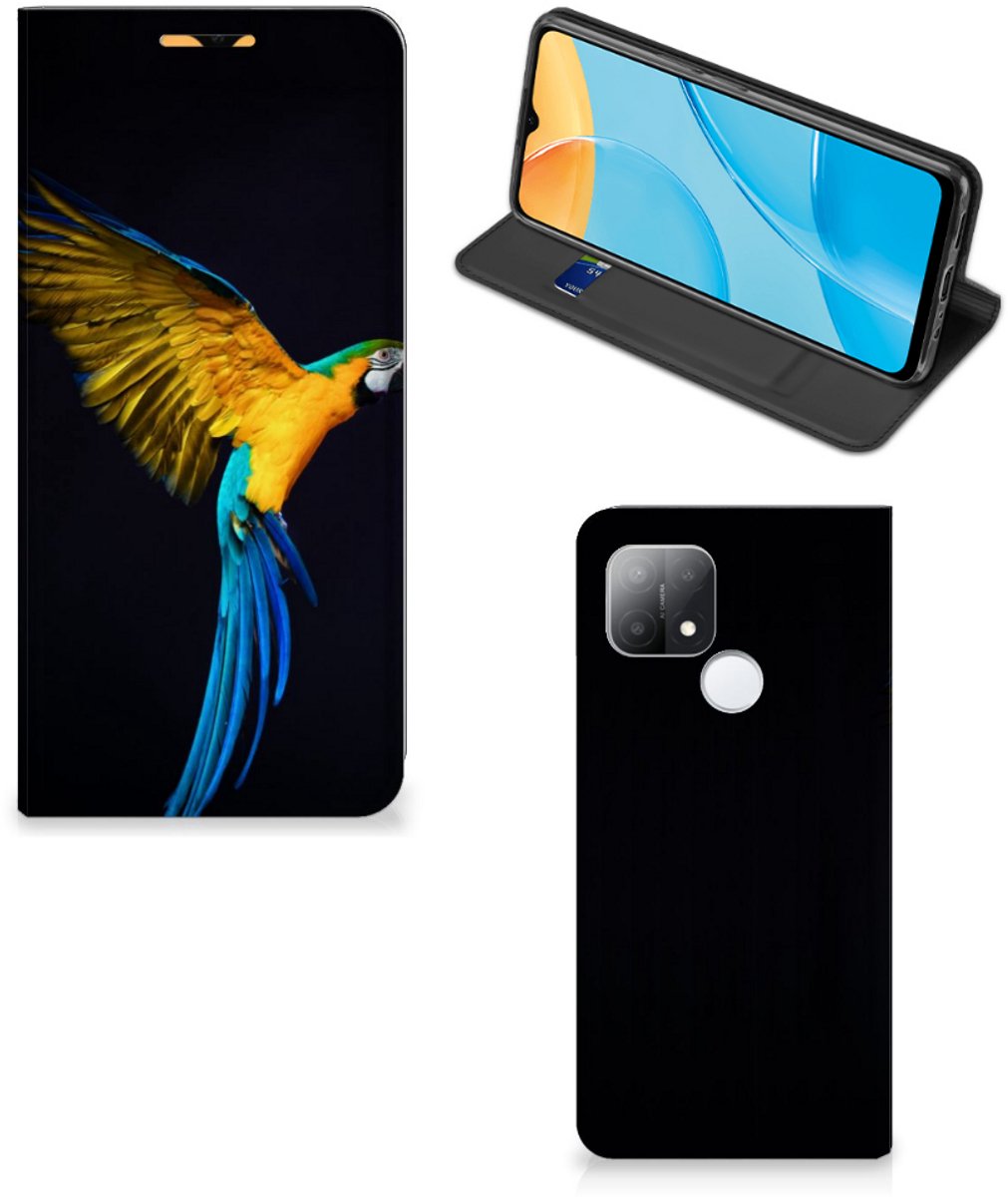OPPO A15 Hoesje maken Papegaai