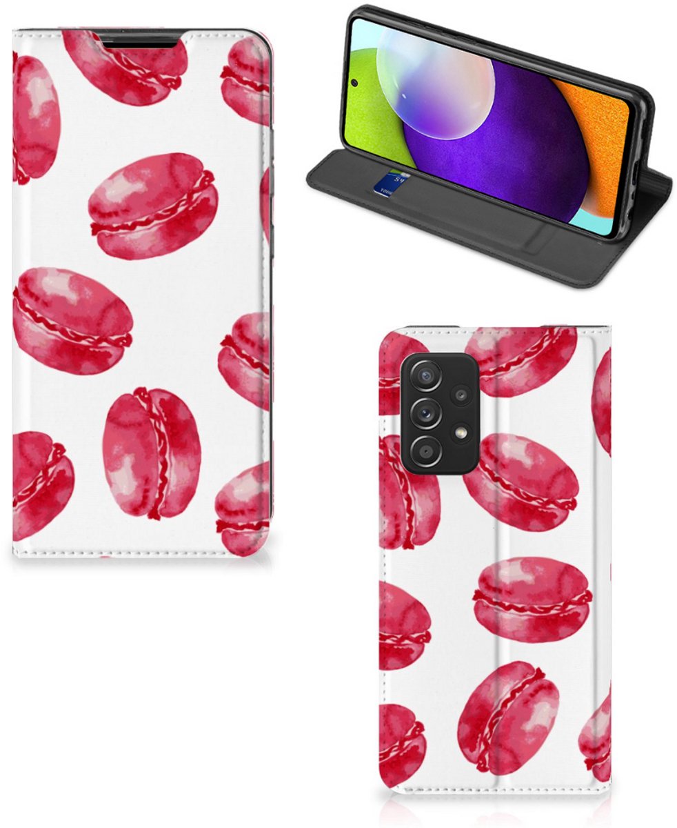Samsung Galaxy A52 Flip Style Cover Pink Macarons