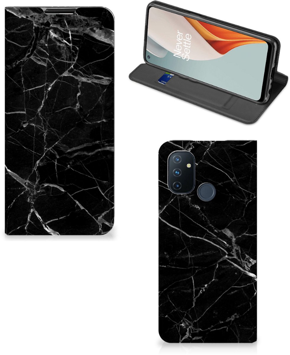 OnePlus Nord N100 Standcase Marmer Zwart - Origineel Cadeau Vader