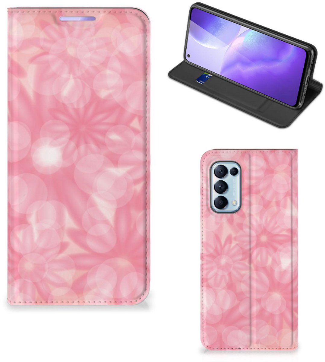 OPPO Find X3 Lite Smart Cover Spring Flowers